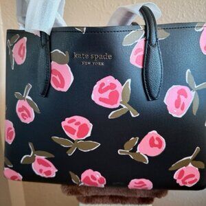 NWT Kate Spade All Day Ditsy Rose tote & wallet